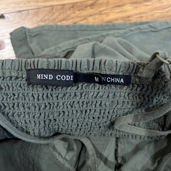 Green Cotton Button Down Sweetheart Dress - Picture 6 of 7